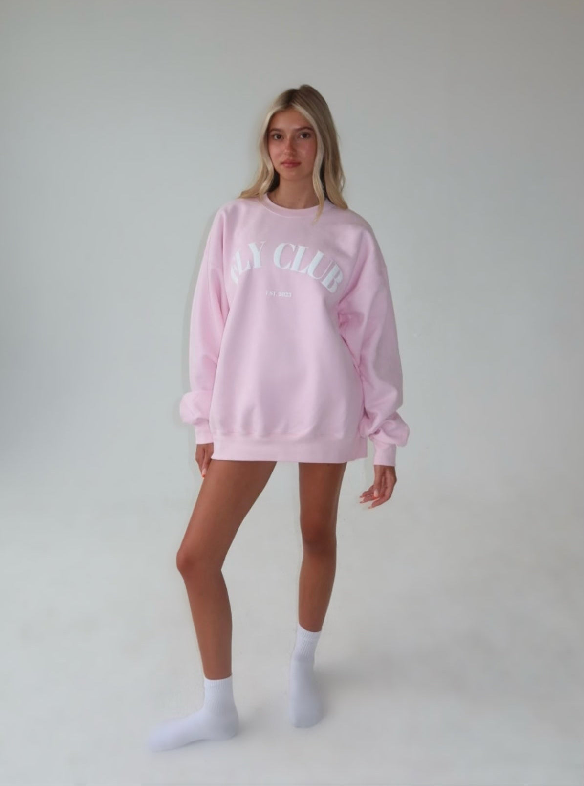 The OG Crew Bubble Gum Pink/White