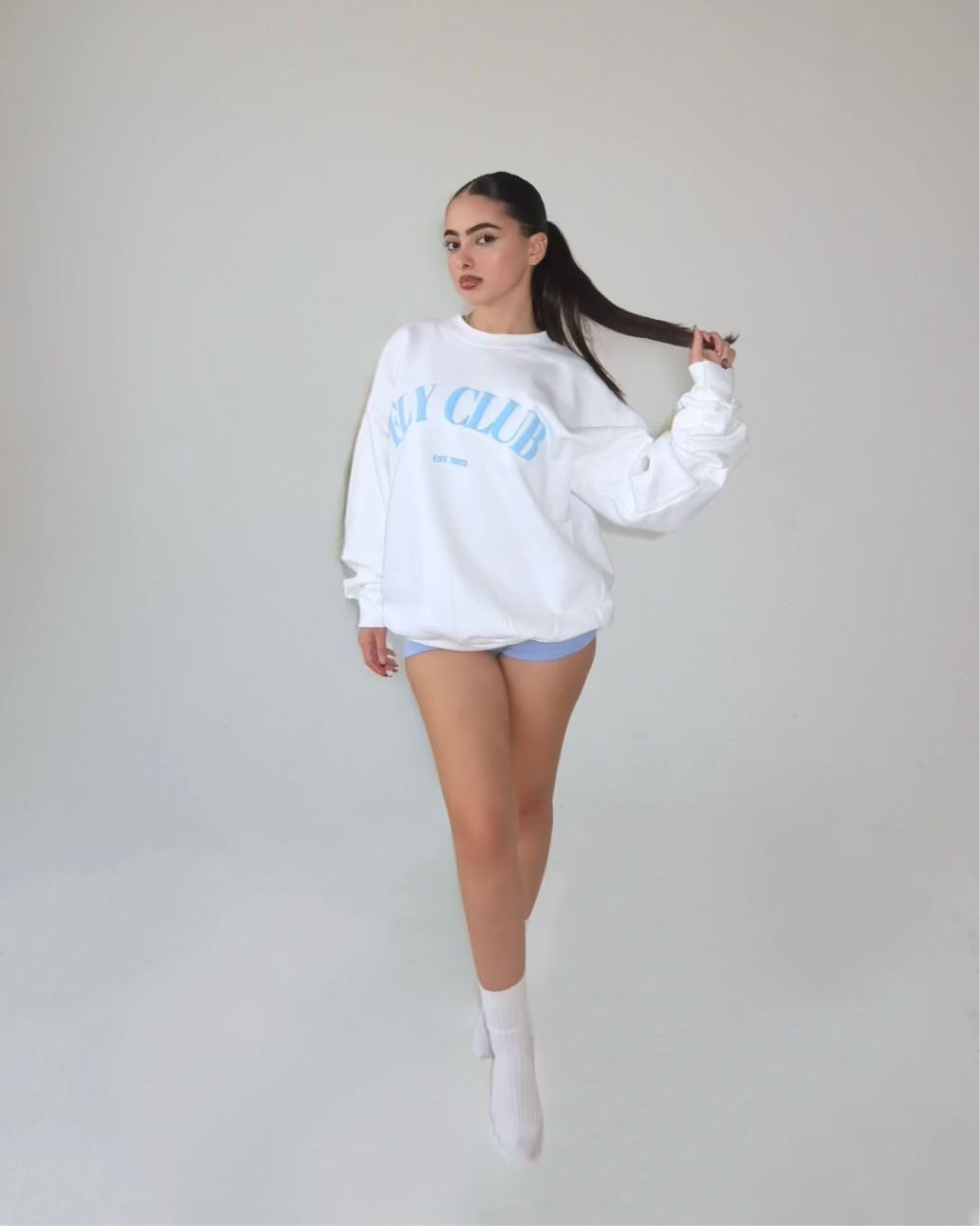 The OG Crew White/Carolina Blue